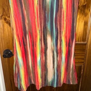Multicolor Striped Women's Skirt
